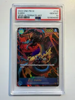 2023 One Piece Kaido Awakening Of New Era OP05-118 SEC Alt Art PSA 10 ENGLISH - Image 1
