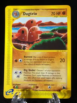 Dugtrio 52/144 Skyridge Common Pokemon TCG Card NM Never Played - Image 1
