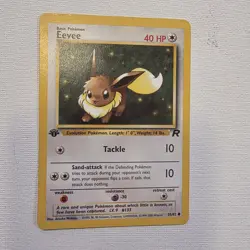 Lot of 2 Pokemon Team Rockets 1st Edition Cards Eevee Drowzee - Image 3