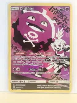 Koffing 243/236 Cosmic Eclipse NM 2019 Secret Rare Full Art Holo Pokemon Card - Image 1