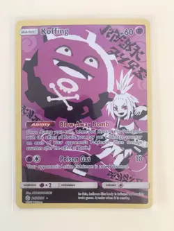 Koffing 243/236 Cosmic Eclipse NM 2019 Secret Rare Full Art Holo Pokemon Card - Image 2