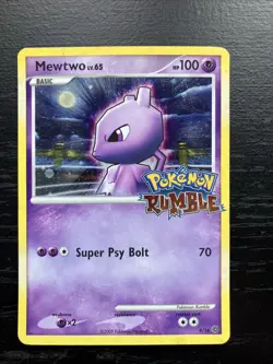 Pokemon Mewtwo TCG Rumble Card 9/16 Pokemon Rumble Promo - Image 1