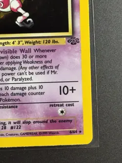 NM/EX - Mr. Mime - 6/64 - 1st Edition - Jungle - Pokemon Card - Vintage WOTC - Image 5