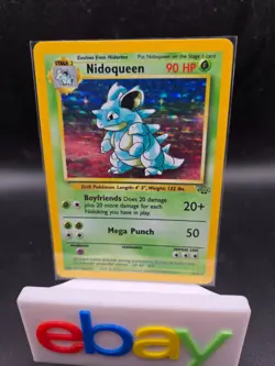 Nidoqueen - 7/64 - Pokemon Jungle Unlimited Holo Rare Card WOTC LP - Image 1