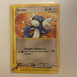 Dratini 107/165 Regular Expedition Base Set e-Reader Pokemon Card NM - Image 1