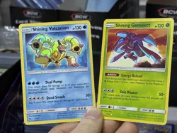Shining Volcanion 27/73 Genesect 9/73 Lot Shining Legends 2017 Pokemon Card TCG - Image 1