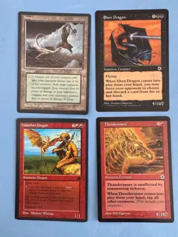 MTG Rare Promo and Portal cards! Arena, Nalathi Dragon, more! 1990's Vintage! - Image 1