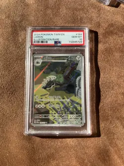 Pokemon TCG Twilight Masquerade Lairon Card 184/167 PSA 10 Gem Mint - Image 1