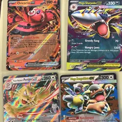 Pokemon TCG ex Oricorio, Kangaskhan, Sharpedo, Persian Holo Card Lot - Image 1
