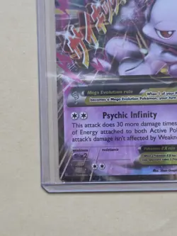 Pokemon TCG Mega Mewtwo EX Ultra Rare Holo Card 64/162 XY Breakthrough - Image 4