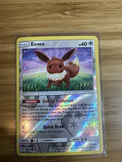 Eevee 101/149 LP/NM Reverse Holo Sun and Moon Base Set & Foil SM Pokemon Card - Image 1
