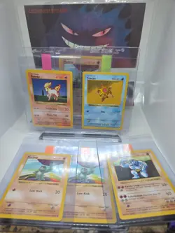1999 Pokemon Base Set Shadowless WOTC TCG 6 Card Lot - Image 1