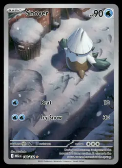 Pokemon Cards Snover 140/132 Mega Evolution Illustration Rare NM - Image 1