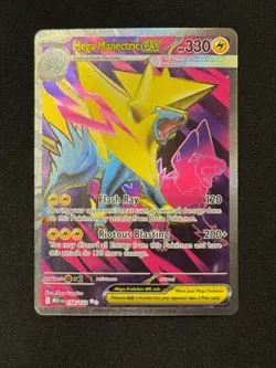 Mega Manectric ex 158/132 MEG EN-Mega Evolutions Ultra Rare Pokemon Card Nm - Image 1