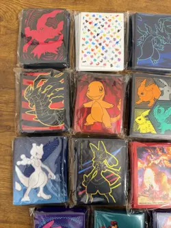 Pokemon ETB Lot Of 15 Various ETB Card Sleeves - All Sealed Card Sleeve Packs - Image 3