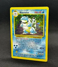 1999 Blastoise Holo Rare WOTC Pokemon Card TCG 2/102 Base Set - Image 2