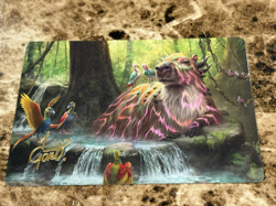BASKING CAPYBARA Magic MTG Lost Caverns of Ixalan Art Series Gold Stamp - Image 1