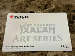 BASKING CAPYBARA Magic MTG Lost Caverns of Ixalan Art Series Gold Stamp - Image 2