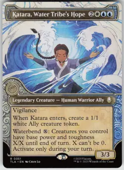 MTG Katara Water Tribe's Hope Showcase Normal NM Avatar Last Airbender Magic 351 - Image 1