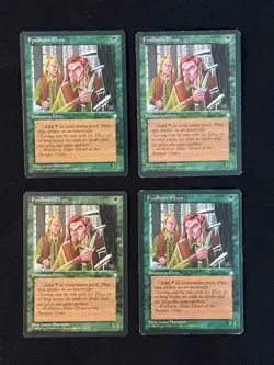 MTG - Fyndhorn Elves - Ice Age - Play Set of 4 - MP (Magic: The Gathering) - Image 1