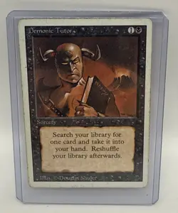 MTG Demonic Tutor Revised - Magic The Gathering MP x1 - Image 1