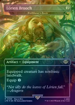 Lorien Brooch Trailblazer's Boots - Borderless - Buy-a-Box Promo (Foil) (LTR) - Image 1