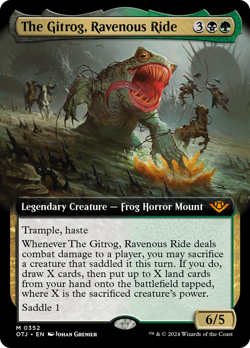 The Gitrog, Ravenous Ride (Extended Art) [Outlaws of Thunder Junction] Magic MTG - Image 1