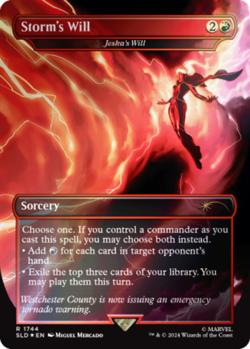 Near Mint x 1 Storm's Will - Jeska's Will - Rainbow Foil Secret Lair Drop Series - Image 1