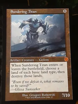 Sundering Titan , The Brothers War , Near Mint , MTG , FREESHIPPING - Image 1