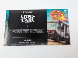 MTG Magic Secret Lair Twisted Metal Sol Ring Rainbow Foil Edition #1 NEW SEALED - Image 1