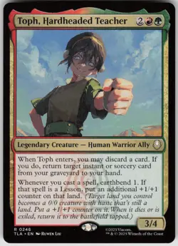 MTG Toph, Hardheaded Teacher Normal NM Avatar: The Last Airbender Magic 246 - Image 1