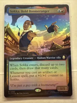 MTG Sokka, Bold Boomeranger (Extended Foil) #383 Avatar: The Last Airbender - Image 1