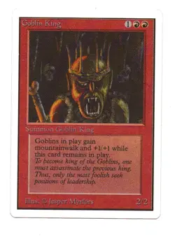 BT's MTG Unlimited 1X Goblin King NM Never been Played Free Shipping - Image 1
