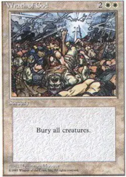 1x Wrath of God Light Play, English 4th Edition MTG Magic - Image 1