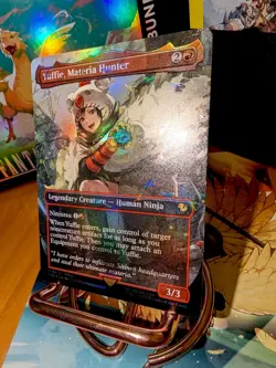 Yuffie, Materia Hunter (Borderless) (Chocobo Track Foil) MTG Final Fantasy NM - Image 2
