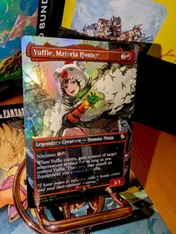 Yuffie, Materia Hunter (Borderless) (Chocobo Track Foil) MTG Final Fantasy NM - Image 3