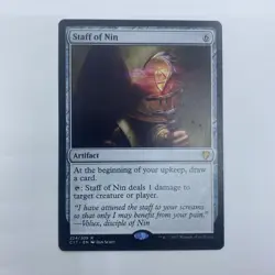 MTG Staff of Nin C17 #224 LP Artifact Draw Engine Ping Damage EDH Staple - Image 1