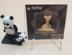 Lapras 24k Gold Plated Sticker Korean Striking Candy Pokemon NM - Image 1