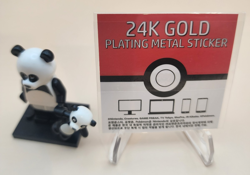 Lapras 24k Gold Plated Sticker Korean Striking Candy Pokemon NM - Image 2