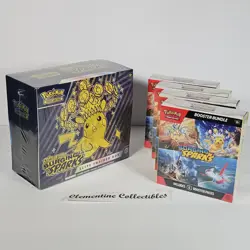 Surging Sparks Lot of 1x ETB + 4x Booster Bundle - SEALED NEW - Pokemon SV TCG - Image 1