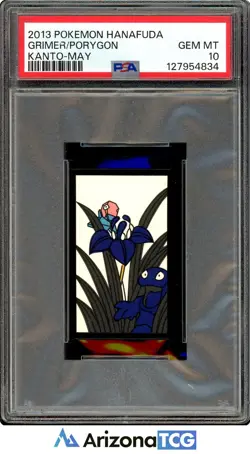 Pokemon 2013 Grimer/Porygon Kanto-May Pokemon Hanafuda GEM MINT PSA 10 - Image 1