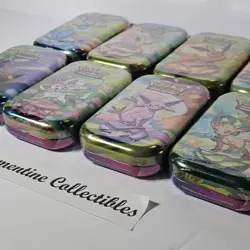 Pokemon Prismatic Evolutions Mini Tins Sealed Lot Of 8 FULL ART - Image 2