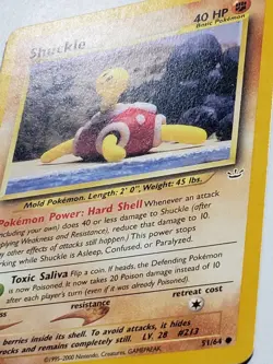 Shuckle 51/64 LP - Yuka Morii Clay Art - Neo Revelation Pokemon Card - Image 2