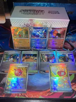 Pokemon TCG: Prismatic Evolutions - Pokeball Textured Holo Lot Of 9 Pack Fresh - Image 1