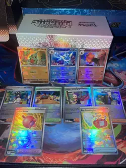 Pokemon TCG: Prismatic Evolutions - Pokeball Textured Holo Lot Of 9 Pack Fresh - Image 2