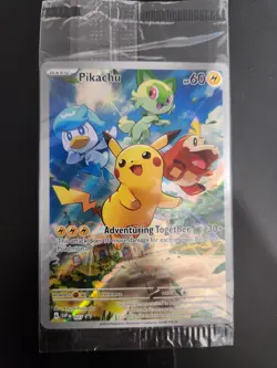 Pokemon TCG Pikachu 027 Promo Holo Black Star Sealed - Image 1