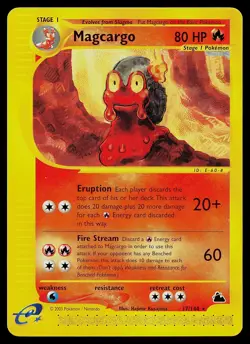 Pokemon Card - Magcargo Skyridge 17/144 Rare Non-Holo - Image 1