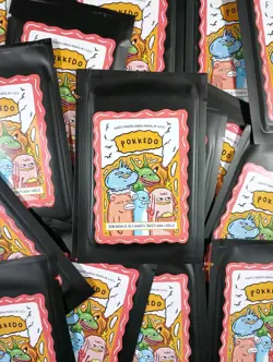 Pokkedo V4 Booster Pack Pokemon Fanmade Edo Juang Artist 5 cards Per Pack New - Image 1