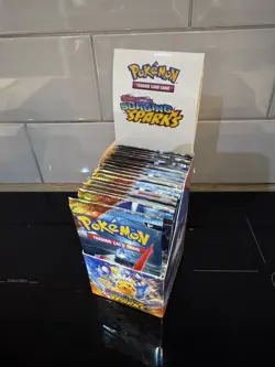 Pokemon Surging Sparks Half Booster Box (18 packs) Unsealed Box - Image 3
