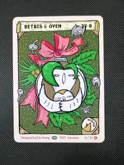 Betris & Oyen Rowlet 16/30 Pokkedo Christmas v2 - Pokemon Fan Art -Edo Huang - Image 1
